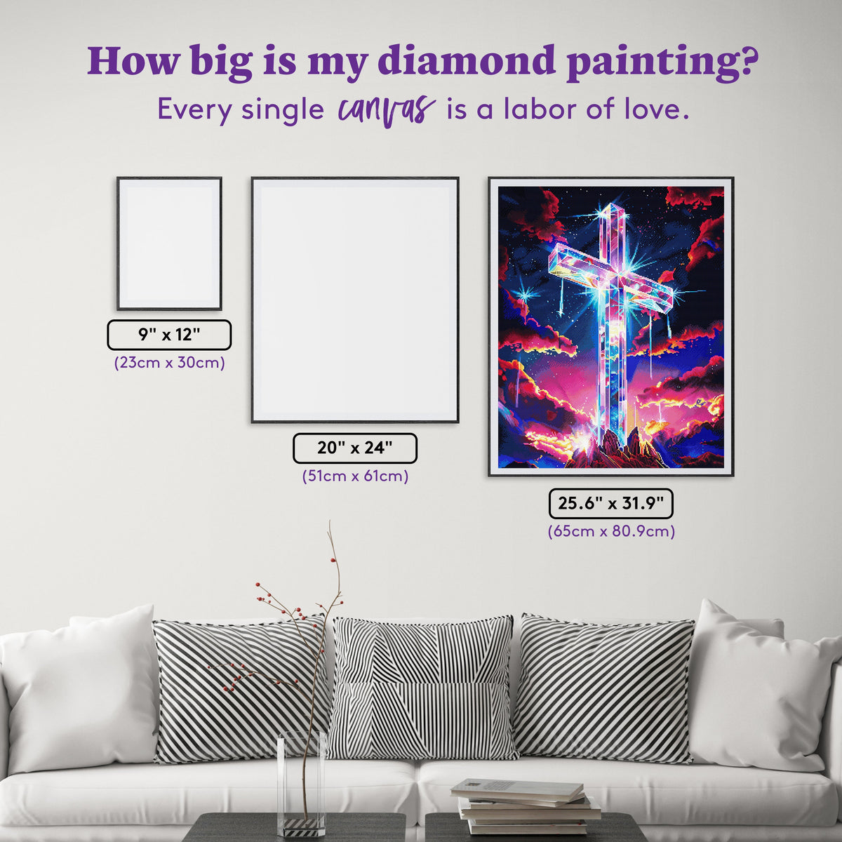 Diamond Painting Crystal Heavens 25.6" x 31.9" (65cm x 80.9cm) / Square with 79 Colors including 3 ABs and 5 Fairy Dust Diamonds / 84,825