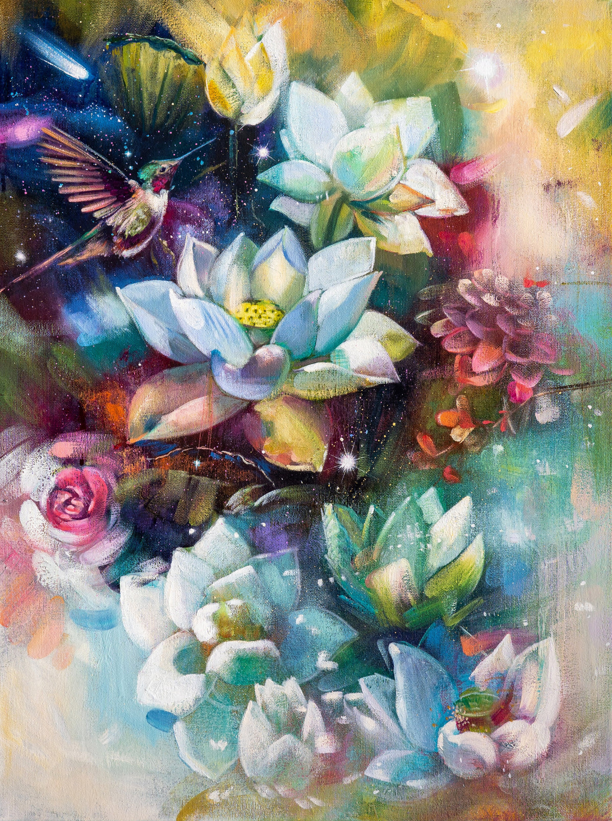 Celestial Bloom — original artwork by Elli Milan