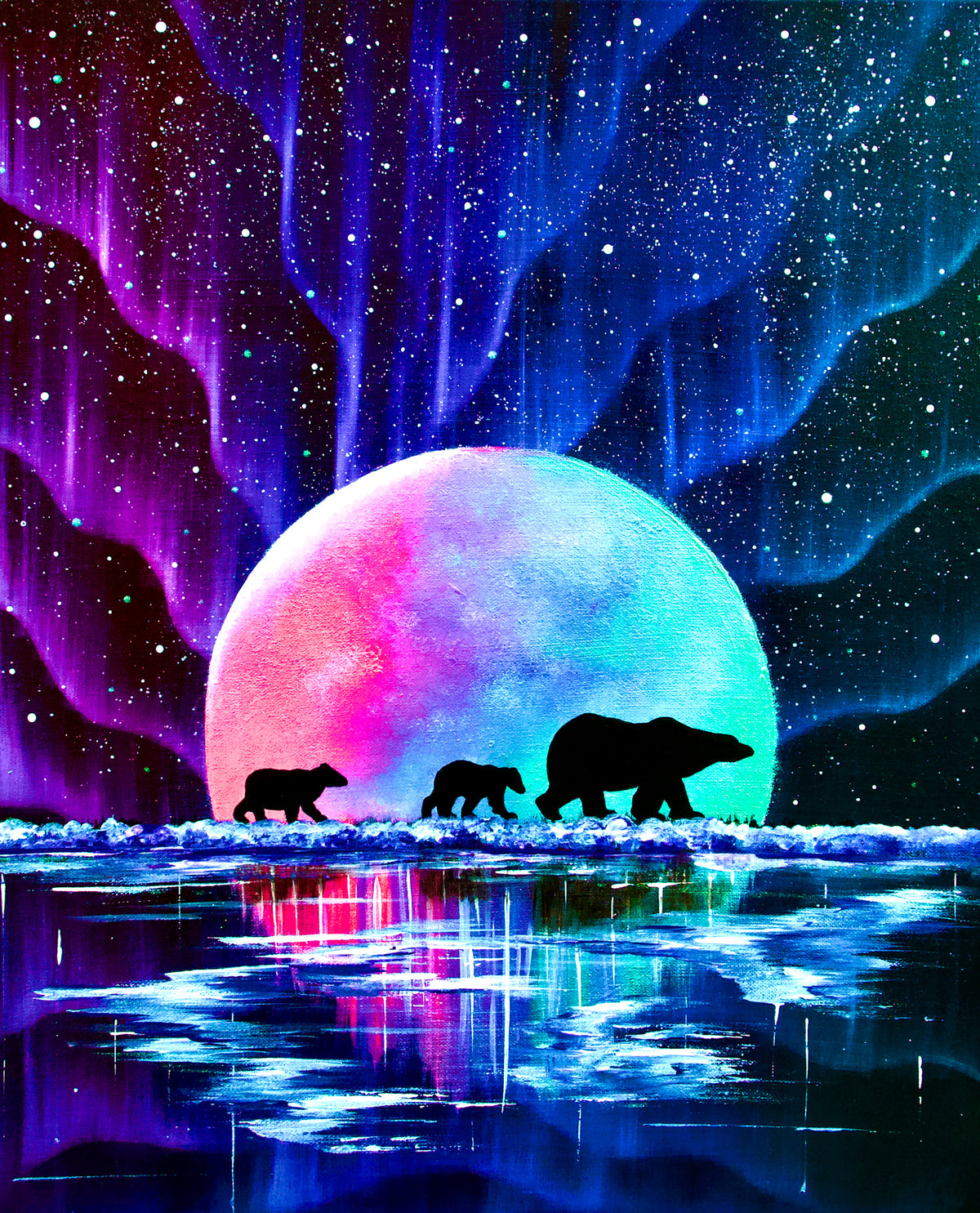 Polar Stroll — original artwork by Deborah Malcolm