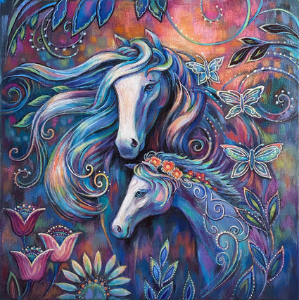 Cherished Moments — original artwork by Marjorie Sarnat