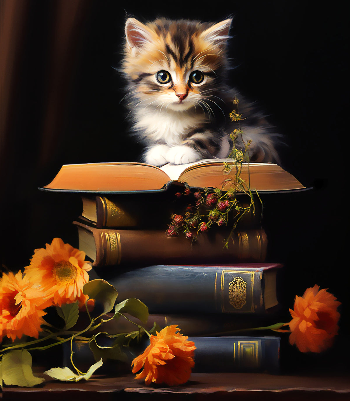 Cat Tales — original artwork by Theresa Donahue McManus