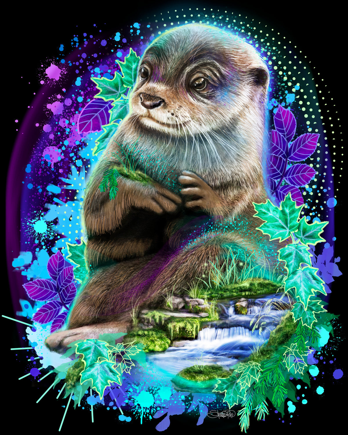Otter Spirit — original artwork by Sheena Pike
