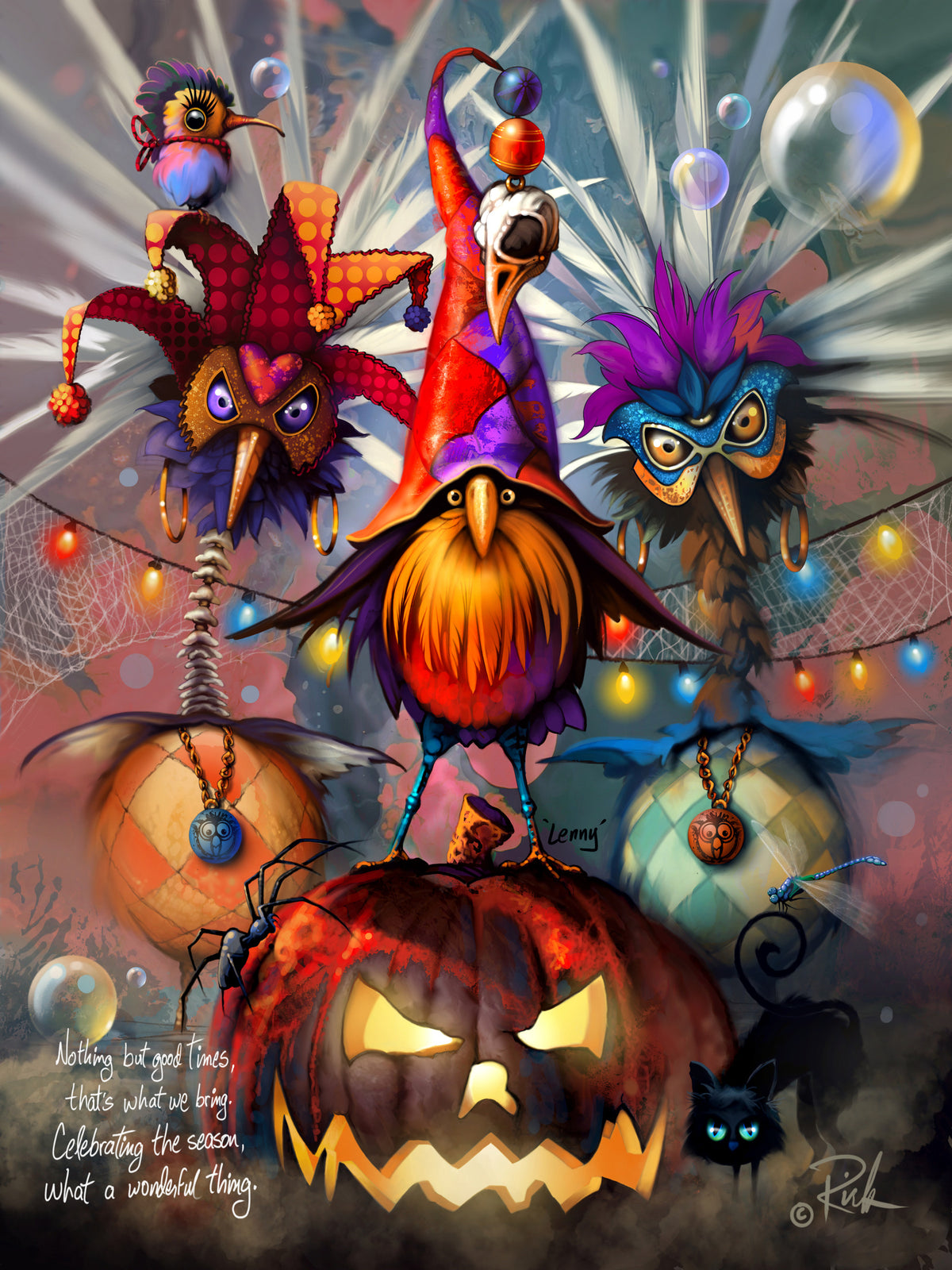 LENNY...Pumpkin Master — original artwork by Richard Lorenz