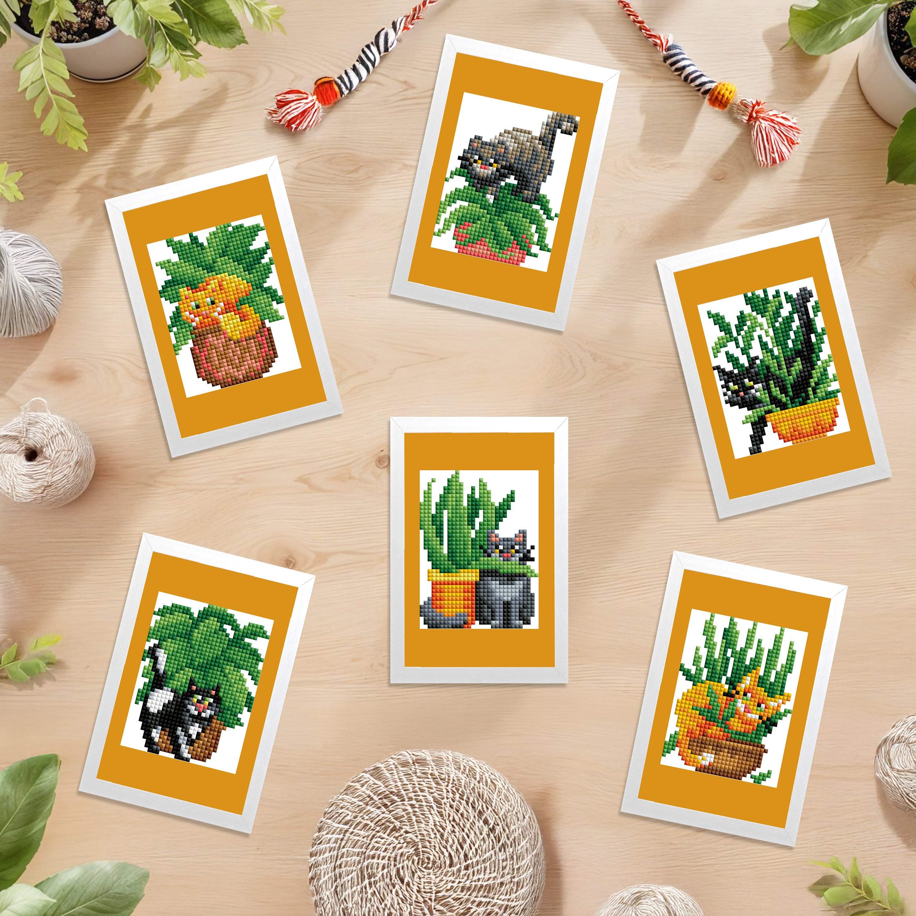 Mini Dazzles™ - Cats with Plants – Diamond Art Club