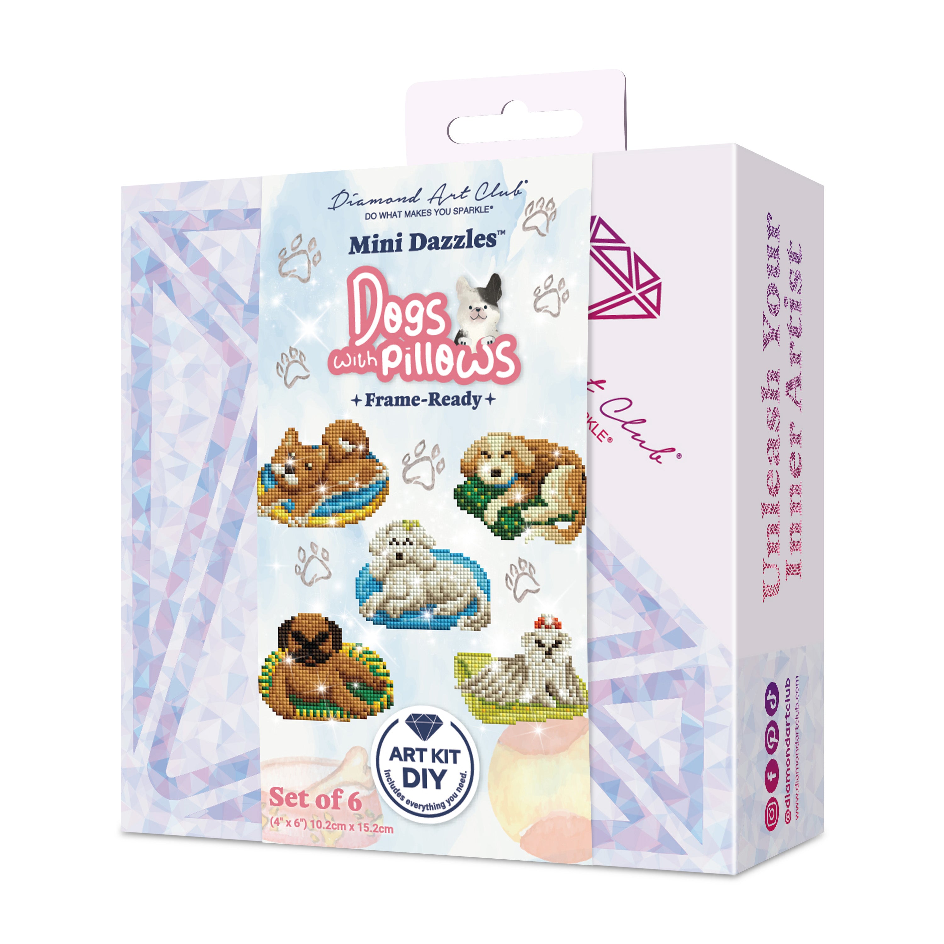 Mini Dazzles™ - Dogs with Pillows – Diamond Art Club