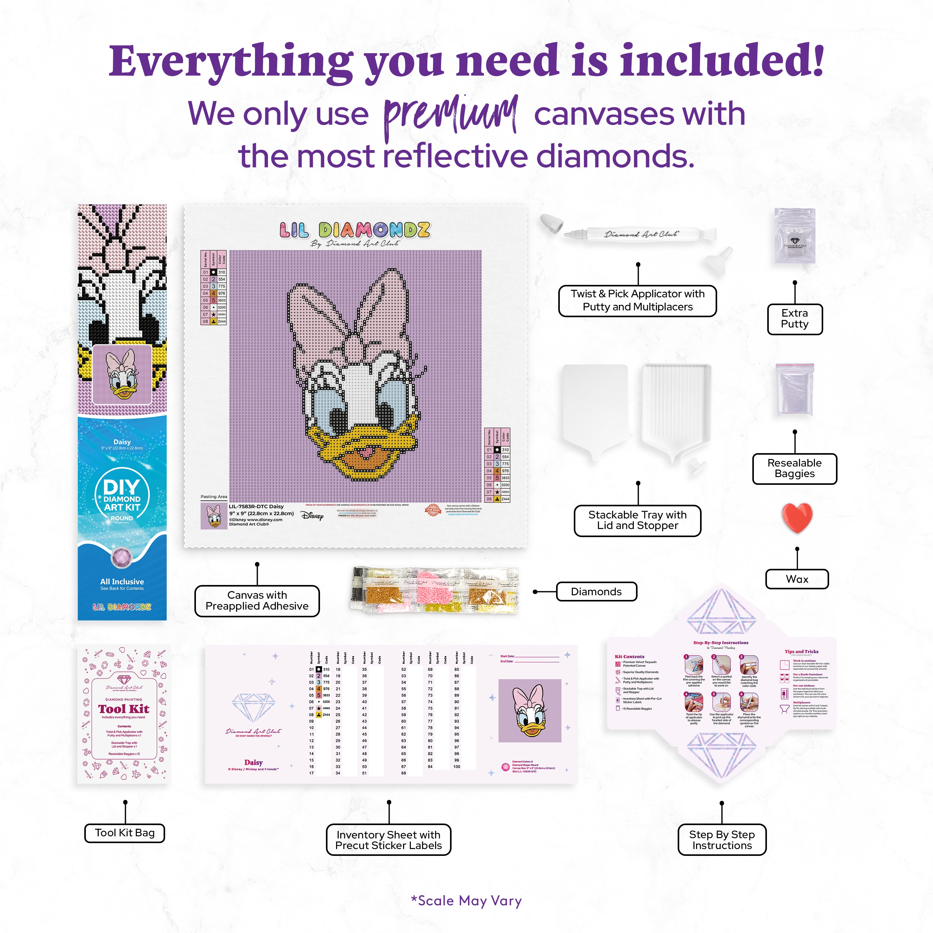 Daisy Diamond Art Kit | Diamond Art Club