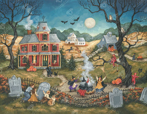 Diamond Painting Dancing in the Moonlight 35.4" x 27.6" (89.9cm x 69.9cm) / Square with 73 Colors including 2 ABs and 3 Fairy Dust Diamonds / 101,441