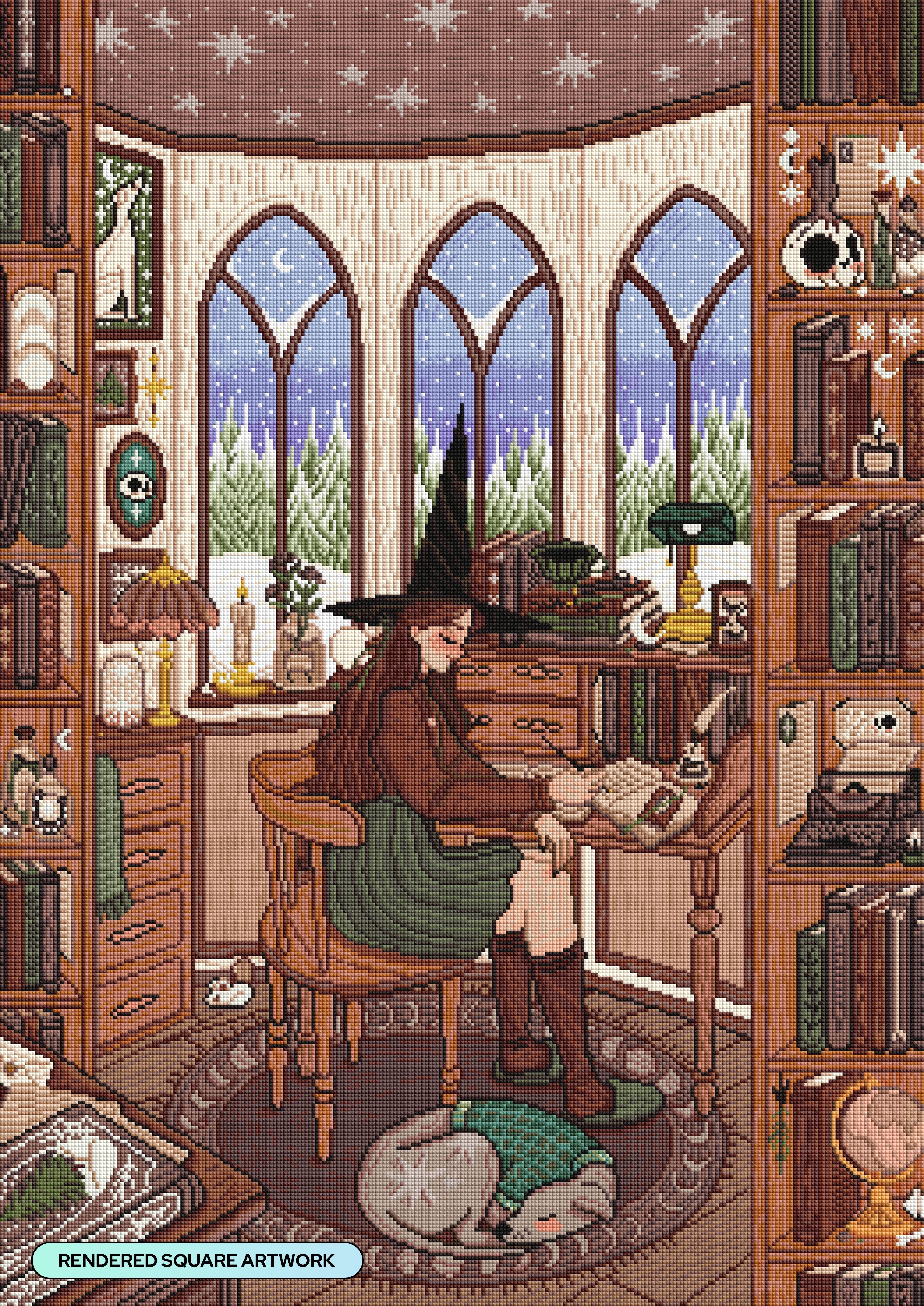 Dark Academia Desk, Wika And Lumi – Diamond Art Club