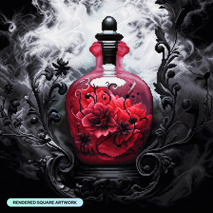 Diamond Painting Dark Bliss 22" x 22" (55.8cm x 55.8cm) / Square with 38 Colors including 1 AB and 2 Fairy Dust Diamonds / 50,176