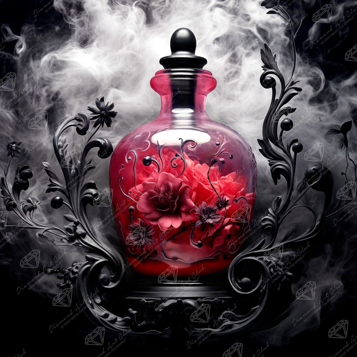 Diamond Painting Dark Bliss 22" x 22" (55.8cm x 55.8cm) / Square with 38 Colors including 1 AB and 2 Fairy Dust Diamonds / 50,176