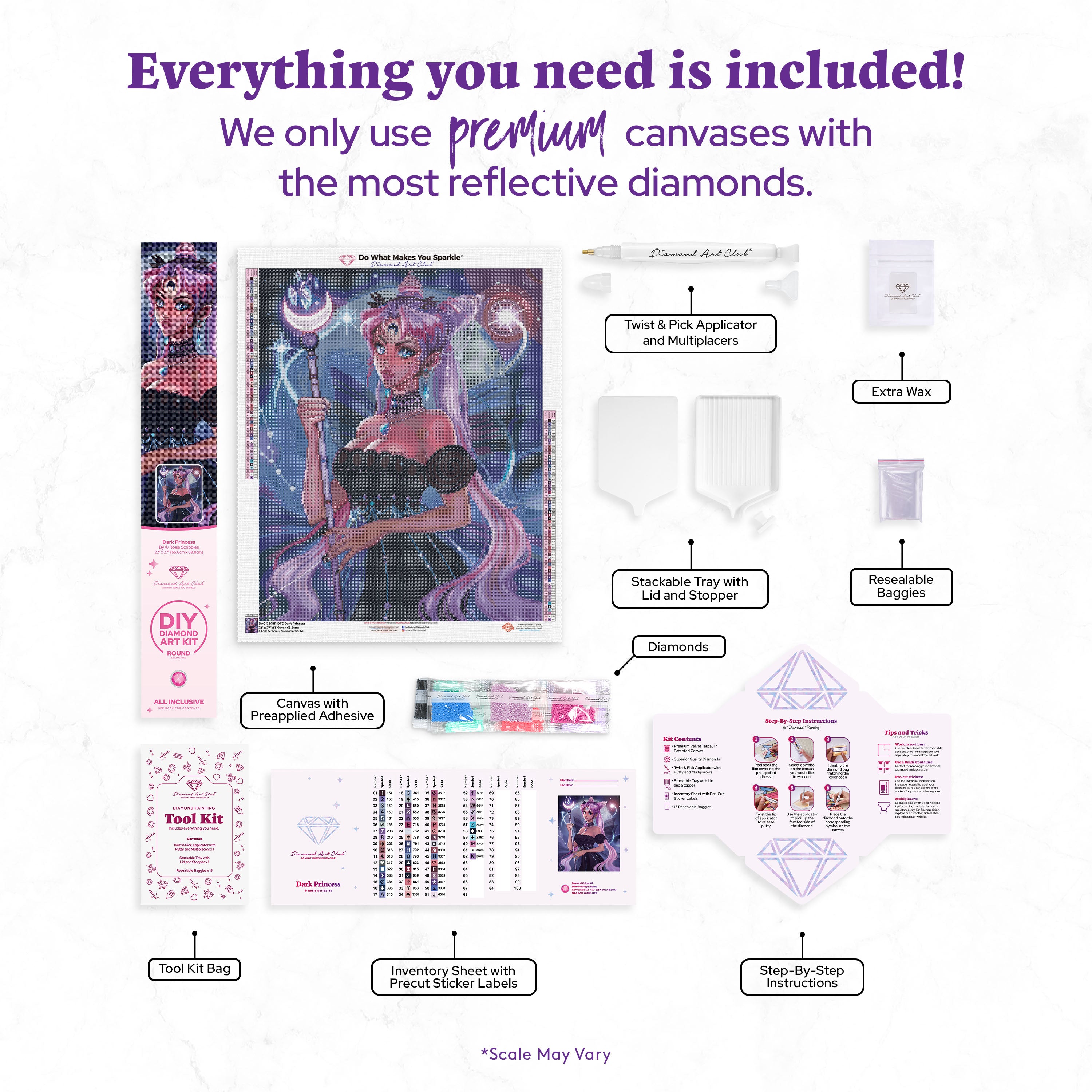 Dark Princess Diamond Painting Kit – Diamond Art Club