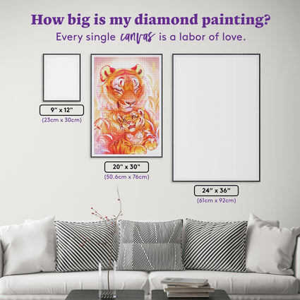 Diamond Painting Dawn Days 20" x 30" (50.6cm x 76cm) / Round With 47 Colors Including 2 ABs and 4 Fairy Dust Diamonds / 50,784