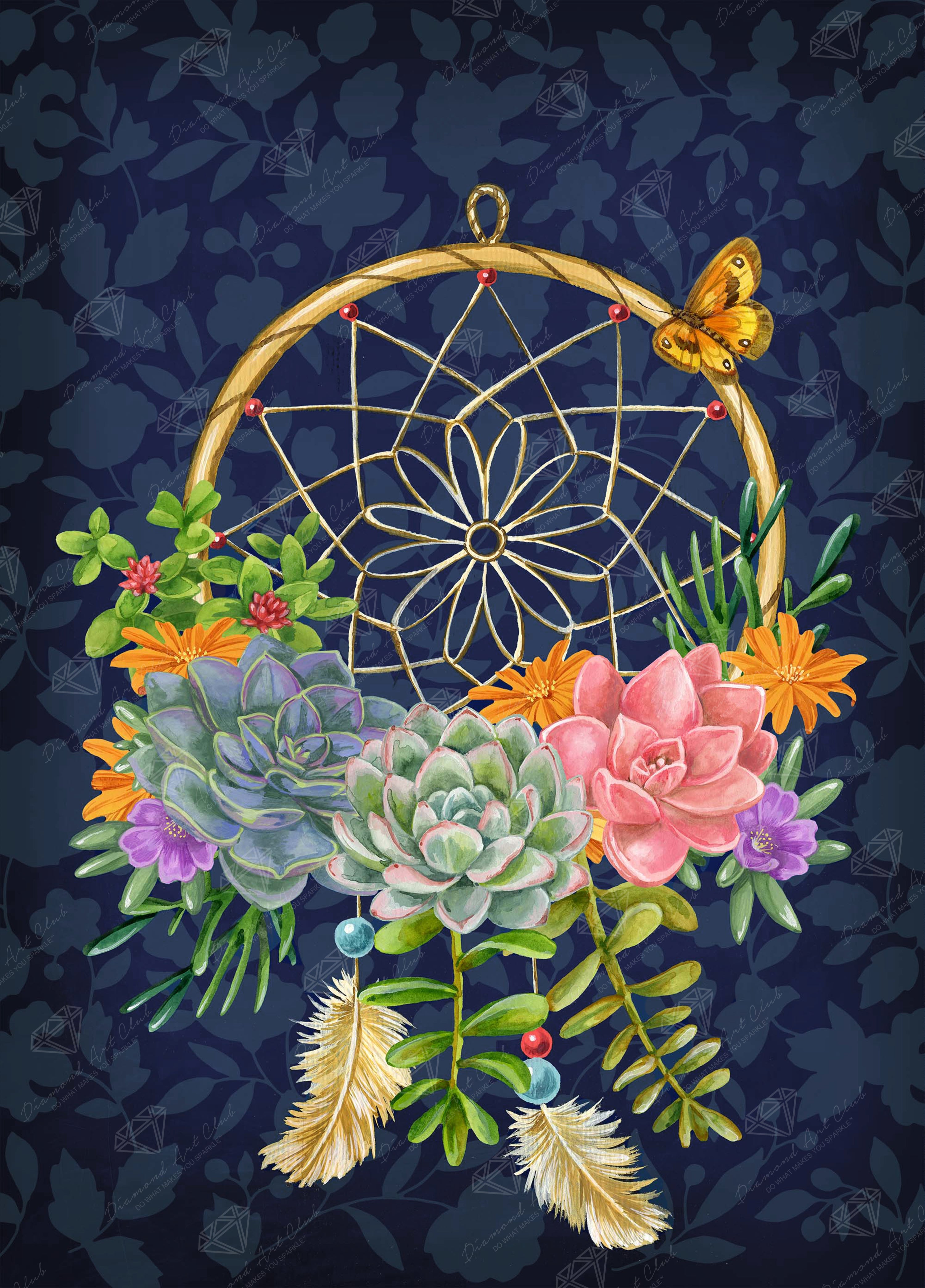 Desert Bloom Dreamcatcher – Diamond Art Club