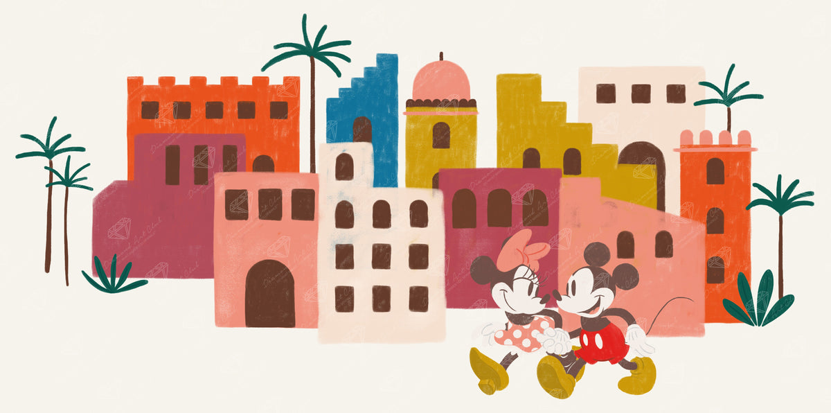 Diamond Painting Desert Date 34" x 17" (85.6cm x 42.7cm) / Round with 16 Colors including 3 Fairy Dust Diamonds / 48,360