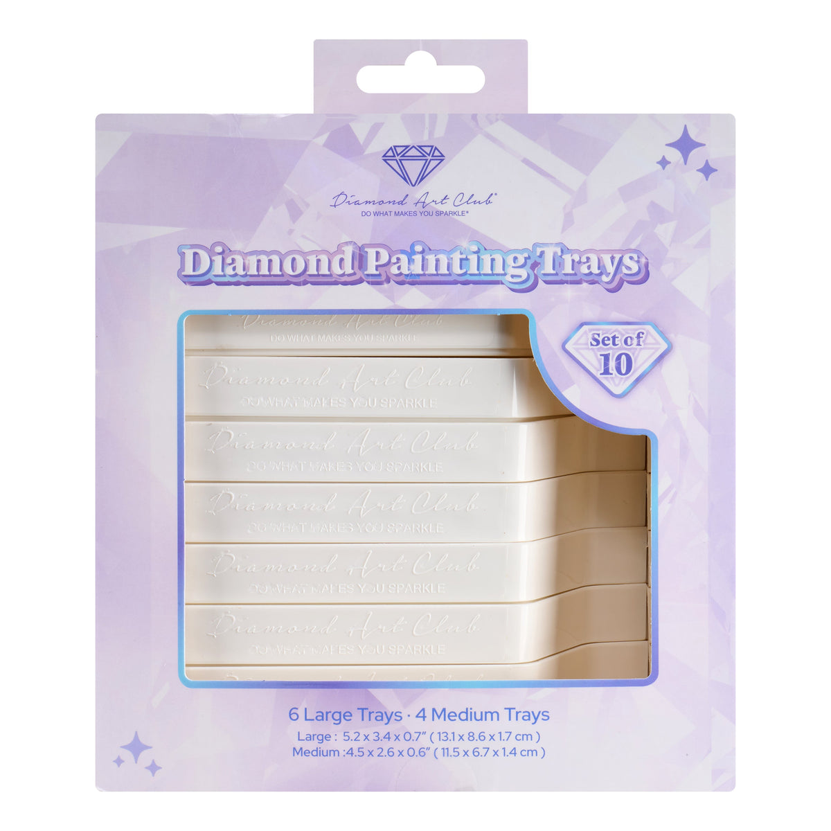 Diamond Painting Diamond Painting Trays - 6 Large & 4 Medium (Set of 10)
