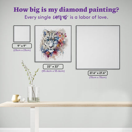 Diamond Painting Disinterest 22" x 22" (55.6cm x 55.6cm) / Round with 82 Colors including 1 AB and 4 Fairy Dust Diamonds / 40,804