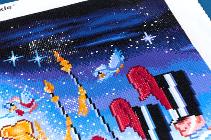 Diamond Painting Disney's Cinderella 27.6" x 33.9" (69.9cm x 85.6cm) / Square with 66 Colors including 1 AB and 3 Fairy Dust Diamonds / 96,664