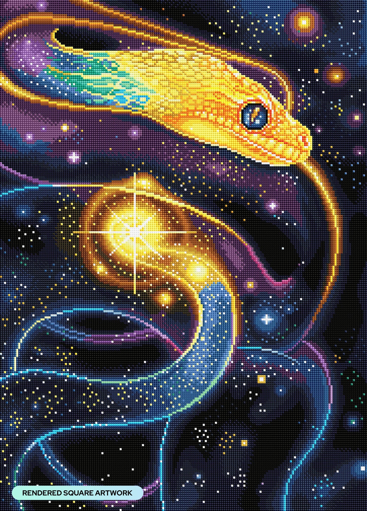 Diamond Painting Divine Transformation 17.7" x 24.7" (45.1cm x 62.7cm) / Square With 40 Colors Including 4 ABs and 1 Fairy Dust Diamonds / 45,612