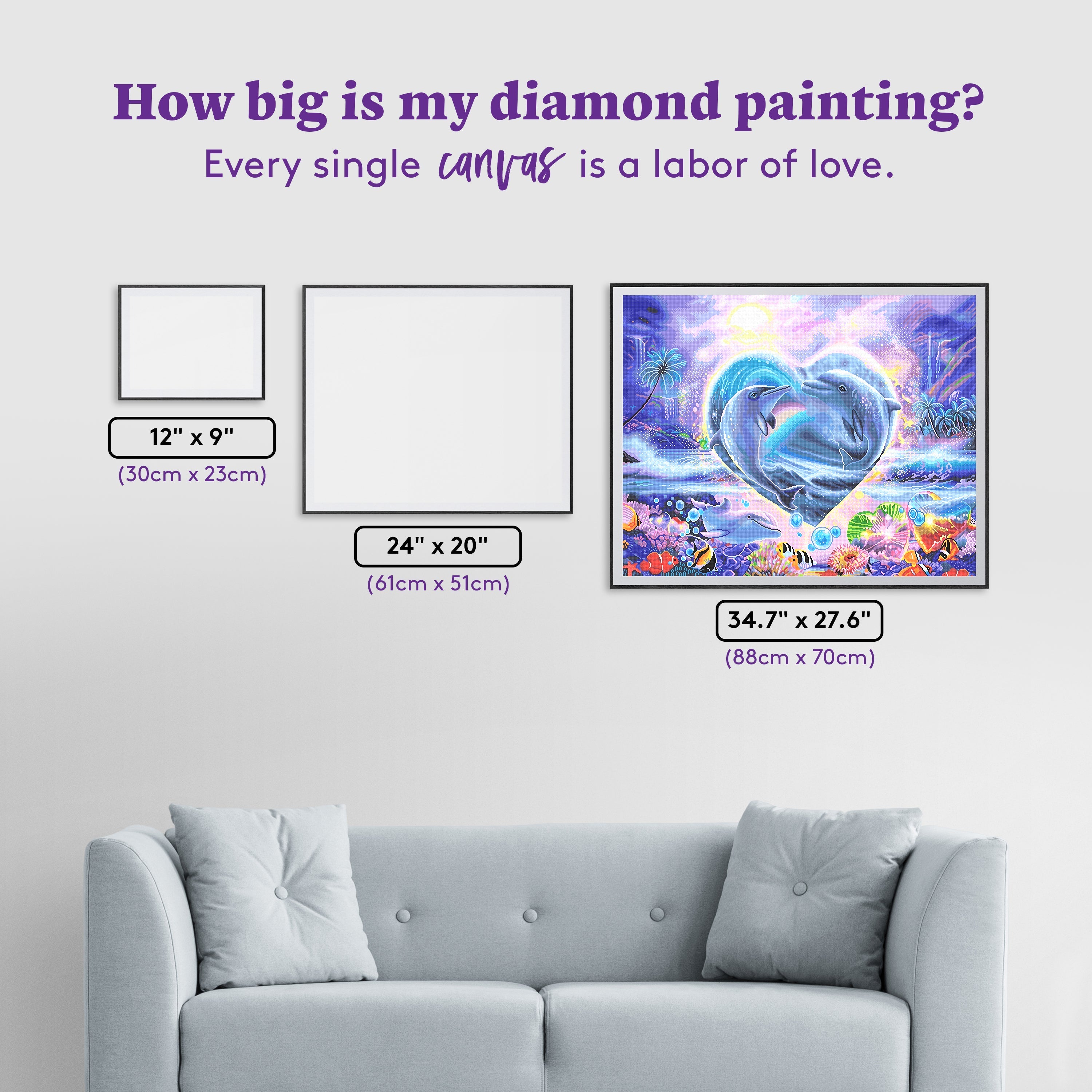 Canvas Modern Art Diy 5d Diamond Painting, Size: 12 X 7 X 7