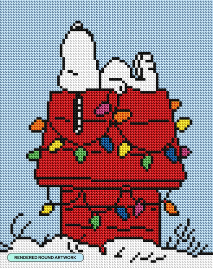 Diamond Painting Done Decorating 9" x 11.4" (23cm x 29cm) / Round With 9 Colors including 5 Iridescent Diamonds / 8,446