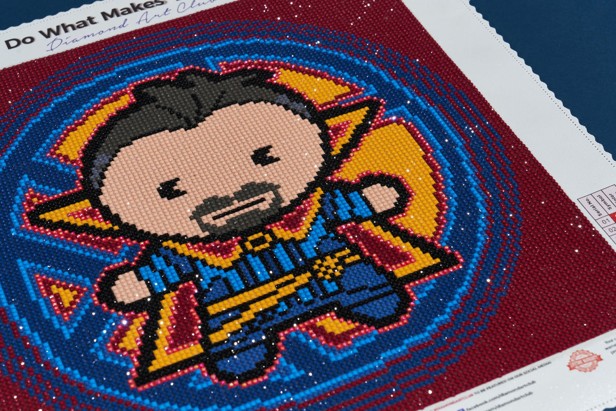 Diamond Painting Dr. Strange™ 13" x 13" (32.8cm x 32.8cm) / Round with 10 Colors including 1 ABs / 13,689