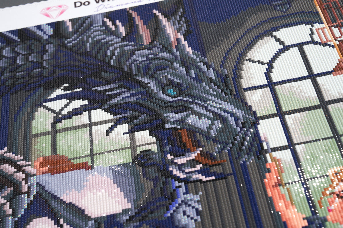 Diamond Painting Dragon Artist 29.5" x 27.6" (75cm x 70cm) / Square with 53 Colors including 3 ABs and 3 Fairy Dust Diamonds / 84,581