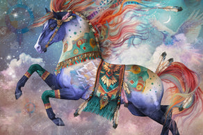 Diamond Painting Dream Chaser 38.6" x 25.6" (97.8cm x 65cm) / Square with 64 Colors including 1 AB and 4 Fairy Dust Diamonds / 102,573