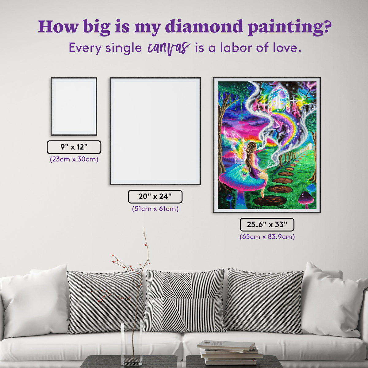 Diamond Painting Dream Portal 25.6" x 33" (65cm x 83.9cm) / Square with 92 Colors including 3 ABs and 6 Fairy Dust Diamonds / 87,957