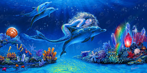 Diamond Painting Dreaming Crystals 51.2" x 25.6" (130cm x 65cm) / Square with 73 Colors including 5 ABs and 3 Fairy Dust Diamonds / 136,242