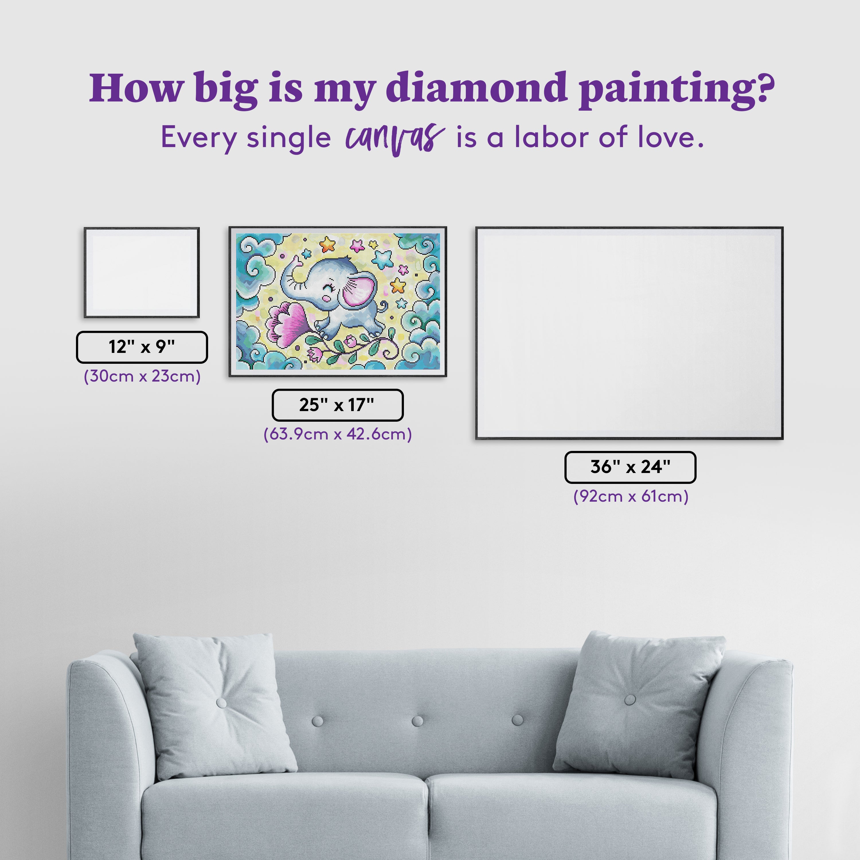 Dreaming Elephant – Diamond Art Club