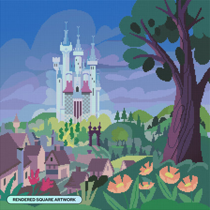 Diamond Painting Dreams Are What You Make Them 22" x 22" (55.8cm x 55.8cm) / Square with 60 Colors including 1 AB and 4 Fairy Dust Diamonds / 50,176