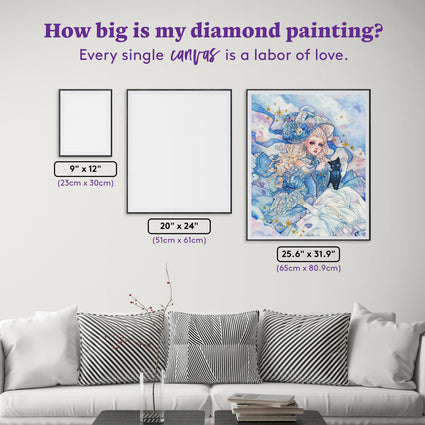 Diamond Painting Duchess Capella 25.6" x 31.9" (65cm x 80.9cm) / Square with 85 Colors including 2 ABs and 1 Electro Diamond and 4 Fairy Dust Diamonds / 84,825