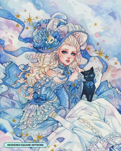 Diamond Painting Duchess Capella 25.6" x 31.9" (65cm x 80.9cm) / Square with 85 Colors including 2 ABs and 1 Electro Diamond and 4 Fairy Dust Diamonds / 84,825