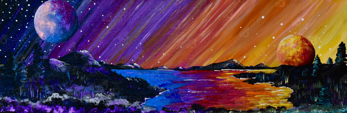 Diamond Painting Dusk to Dawn 61" x 20" (155cm x 51cm) / Square with 52 Colors including 5 ABs / 123,414