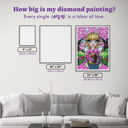 Diamond Painting Easter Sunday 22" x 30" (55.8cm x 76cm) / Round with 62 Colors including 2 ABs and 3 Fairy Dust Diamonds / 53,929
