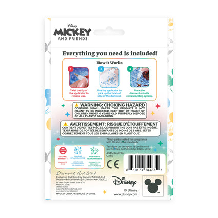 Diamond Painting Easy Gems™ Magnets - Mickey and Friends™ (Set of 3) 2.2" x 3.7" (5.5cm x 9.5cm) / Round with 4 Colors including 4 Iridescent Diamonds / 575