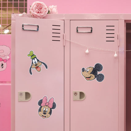 Diamond Painting Easy Gems™ Magnets - Mickey and Friends™ (Set of 3) 2.2" x 3.7" (5.5cm x 9.5cm) / Round with 4 Colors including 4 Iridescent Diamonds / 575