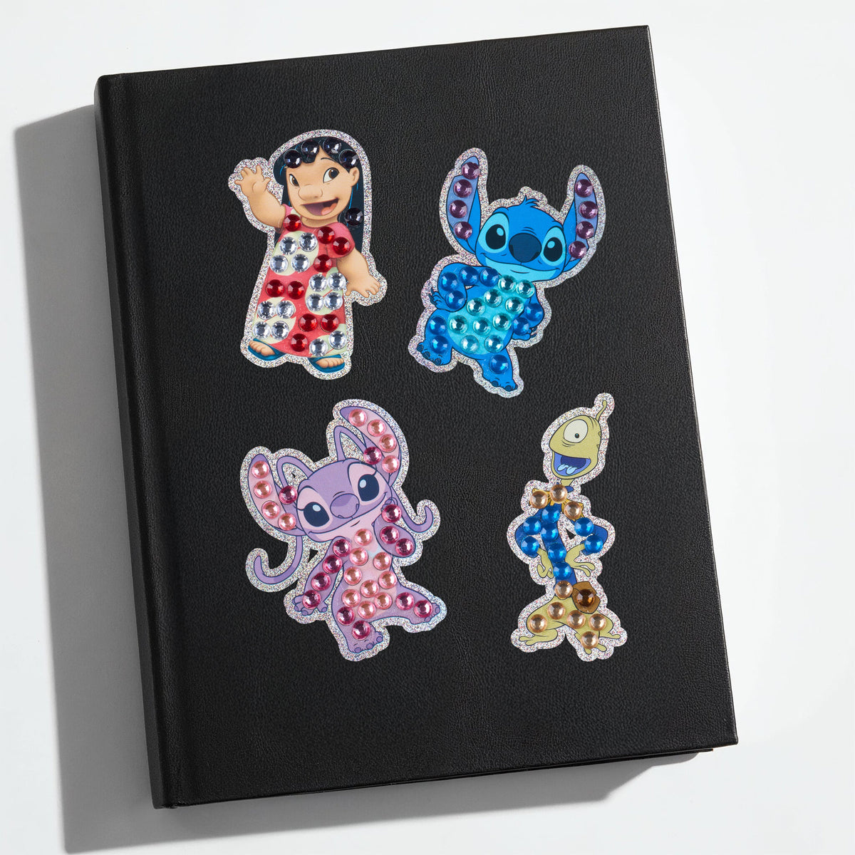 Diamond Painting Easy Gems™ Stickers - Lilo & Stitch™ (Set of 6) Approx. 2" (5cm) / Round with 12 Colors including 12 Iridescent Diamonds / 222