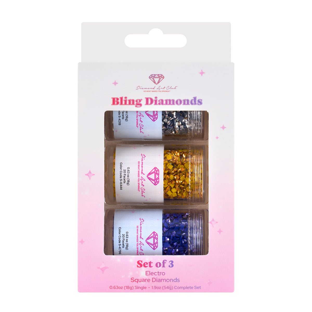 Diamond Painting Electro Diamond® - Round (Set of 3)