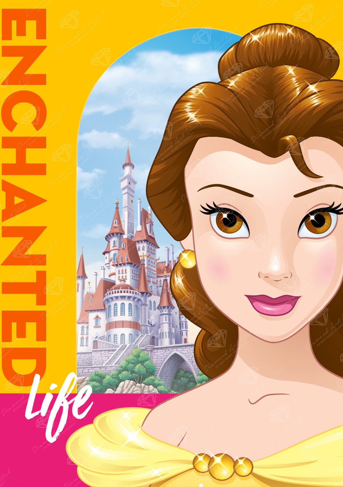 Diamond Painting Enchanted Life 17" x 24" (42.7cm x 60.7cm) / Square with 56 Colors including 4 ABs and 1 Iridescent Diamond and 1 Fairy Dust Diamond / 41,968