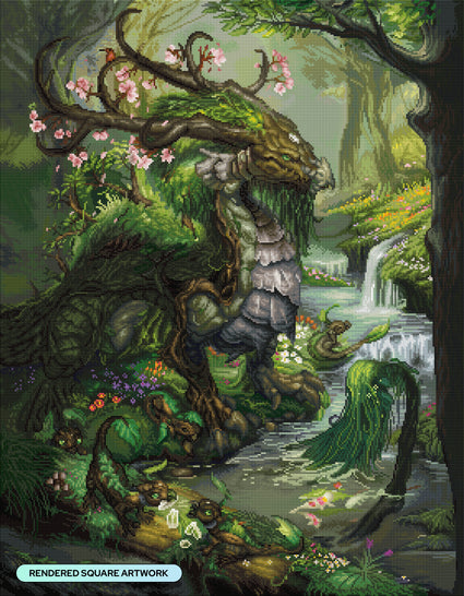 Diamond Painting Eternal Spring 27.6" x 35.4" (69.9cm x 89.9cm) / Square With 95 Colors Including 3 ABs and 3 Fairy Dust Diamonds / 101,441