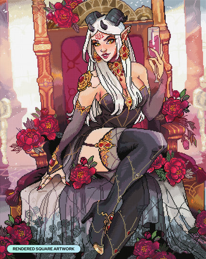 Diamond Painting Ethereal Queen 27.6" x 34.7" (69.9cm x 87.9cm) / Square with 81 Colors including 3 ABs and 6 Fairy Dust Diamonds / 99,193