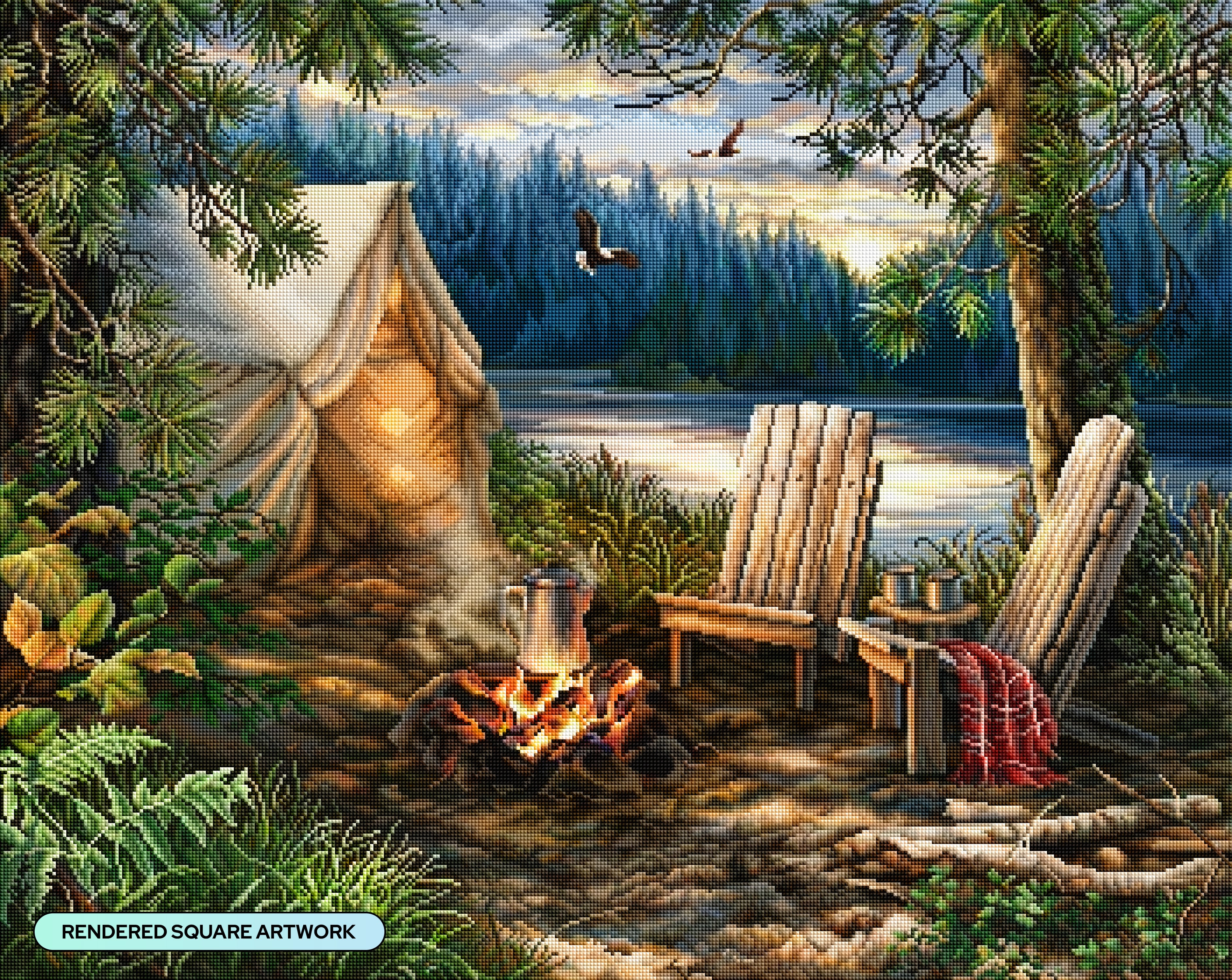 Evening at the Lake – Diamond Art Club