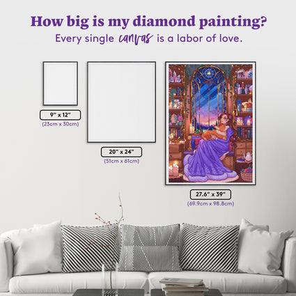 Diamond Painting Evening Star 27.6" x 39" (69.9cm x 98.8cm) / Square with 85 Colors including 3 ABs and 4 Fairy Dust Diamonds / 111,557