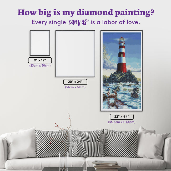 Diamond Painting Everest 22" x 44" (55.8cm x 111.8cm) / Round with 67 Colors including 5 ABs and 1 Fairy Dust Diamonds / 79,401