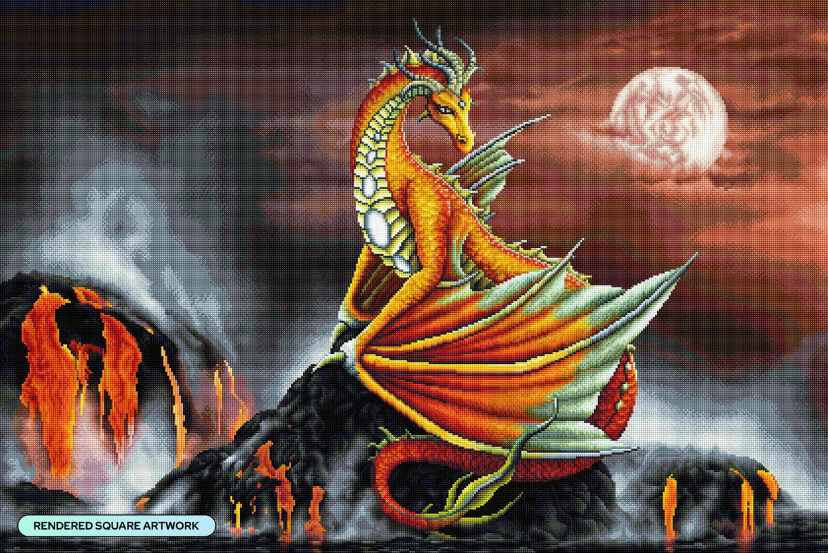 Diamond Painting Everly 41.3" x 27.6" (104.8cm x 69.9cm) / Square with 64 Colors including 3 ABs and 2 Fairy Dust Diamonds / 118,301