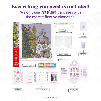 Diamond Painting Every Last Decoration 23.6" x 27.6" (60cm x 70cm) / Square with 15 Colors including 1 AB and 2 Fairy Dust Diamonds / 67,721