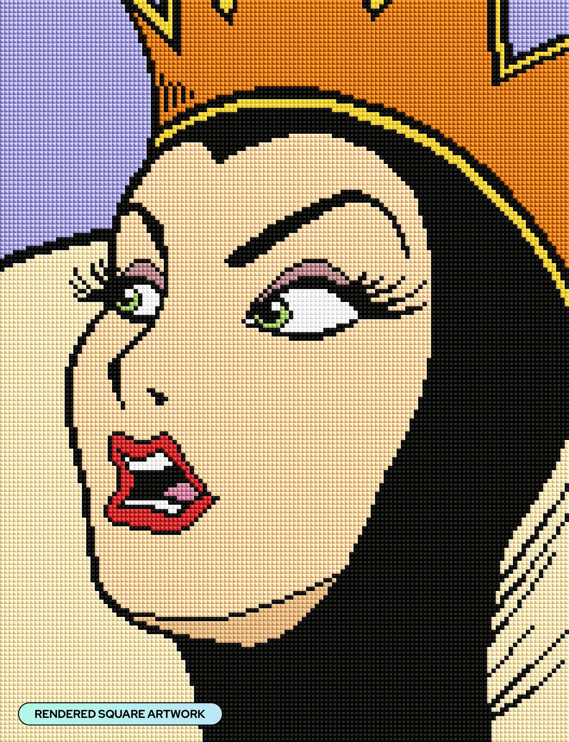 Diamond Painting Evil Queen 13" x 17" (32.9cm x 42.8cm) / Square with 12 Colors including 1 AB and 2 Fairy Dust Diamonds / 22,704