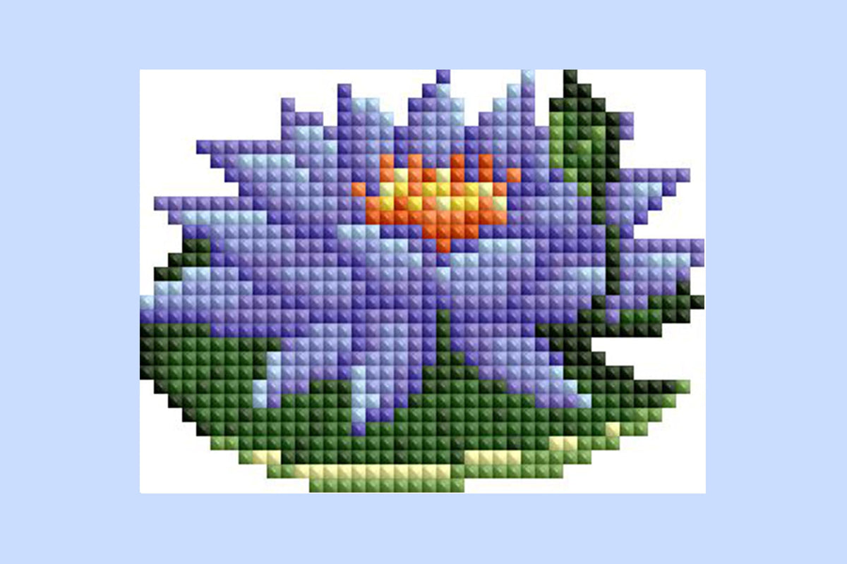 Diamond Painting Exotic Flower Set 3x4"(7.6cm"x10.2cm) / Square With 23 Colors Including 1 AB and 21 Fairy Dust Diamonds / 4,823