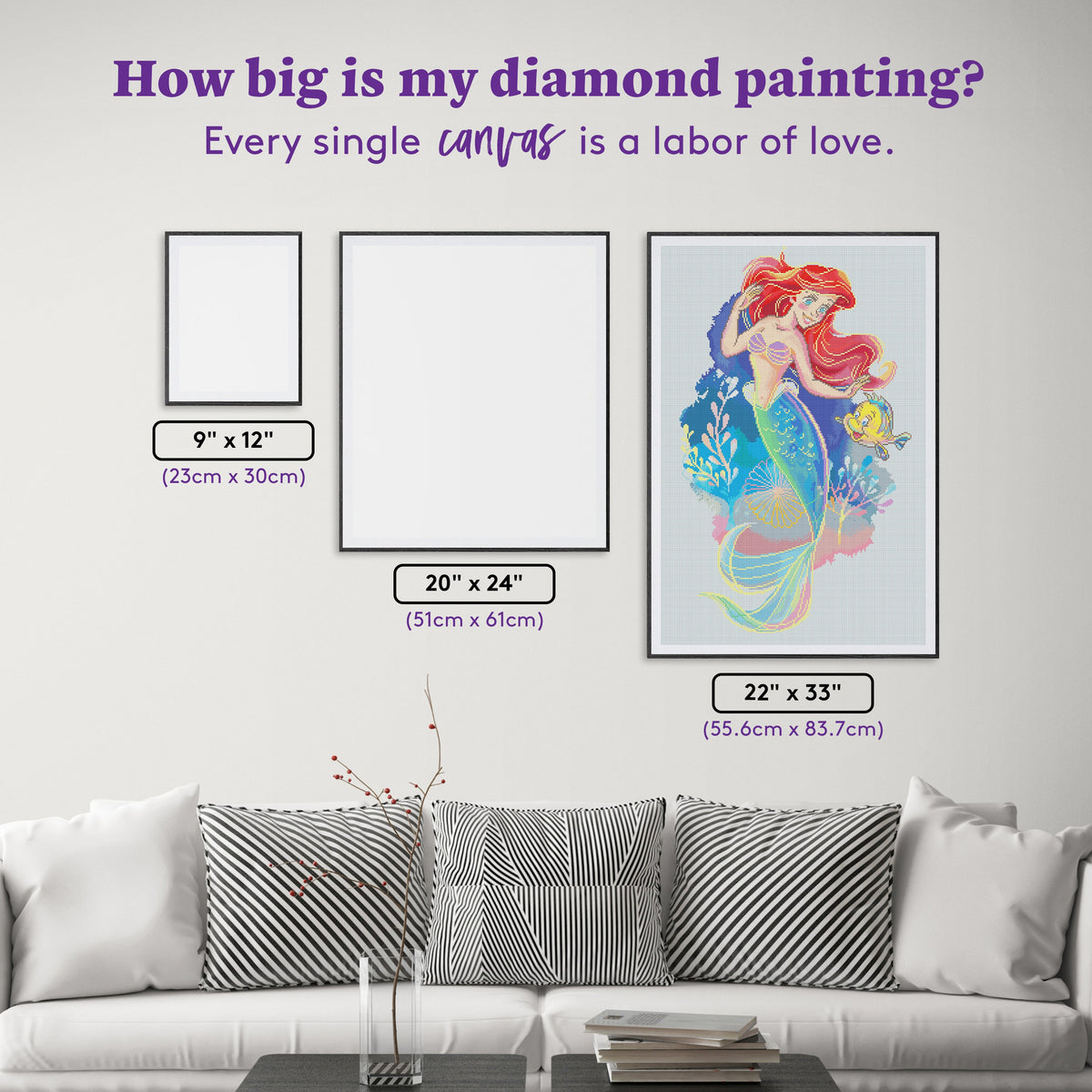 Diamond Painting Exploring Together 22" x 33" (55.6cm x 83.7cm) / Round with 55 Colors including 3 ABs and 1 Frosted Diamond and 2 Fairy Dust Diamonds / 61,408